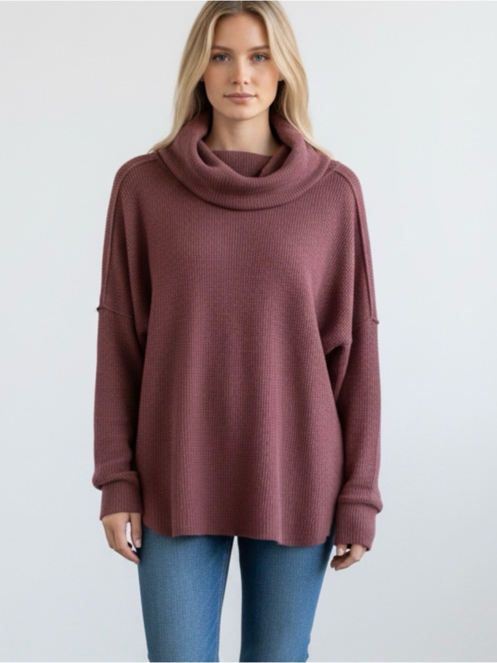 TNA Waffle Longsleeve Sweater